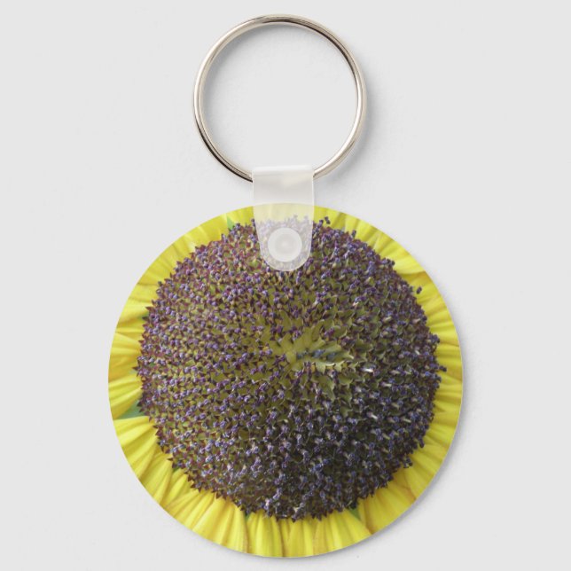 Yellow Sunflower Keychain (Front)