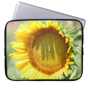 Yellow sunflower laptop sleeve