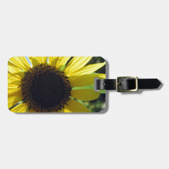Yellow Sunflower Luggage Tag (Front Horizontal)