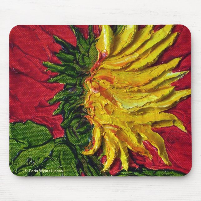 Yellow Sunflower Mousepad (Front)