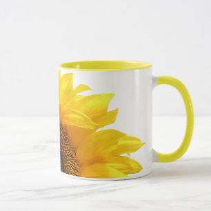 yellow sunflower mug