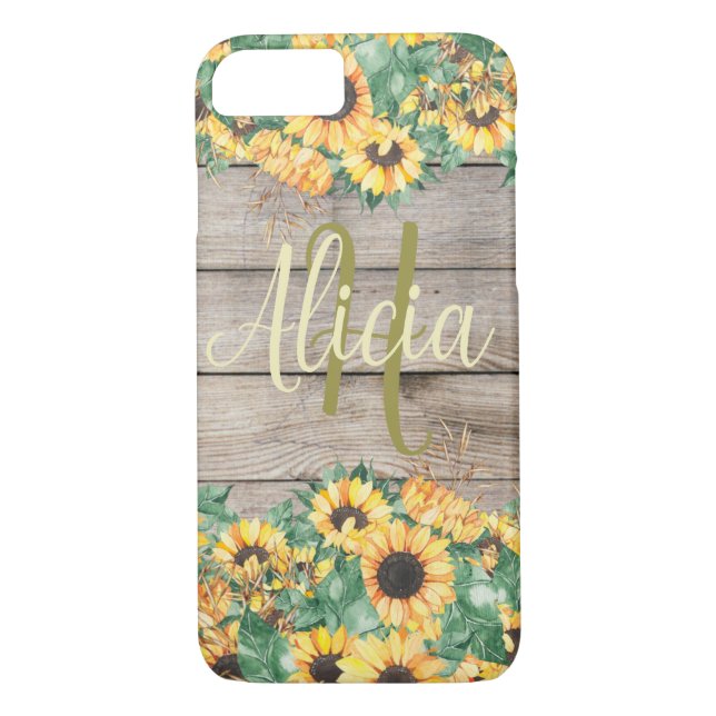 Yellow Sunflower Name   Case-Mate iPhone Case (Back)