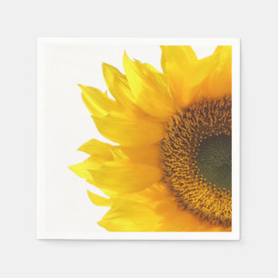yellow sunflower napkin