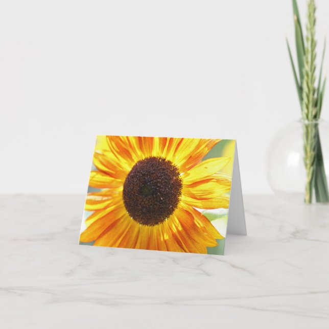 Yellow Sunflower Note Cards (Front)