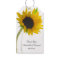 Yellow Sunflower on White Wedding Favour Tag