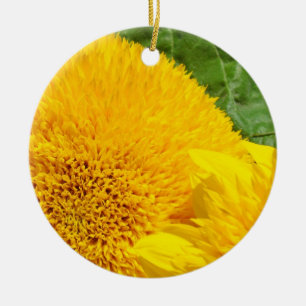Yellow Sunflower Ornaments Holiday Gifts