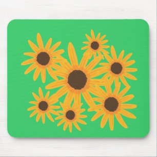 Yellow Sunflower Painting Mousepads