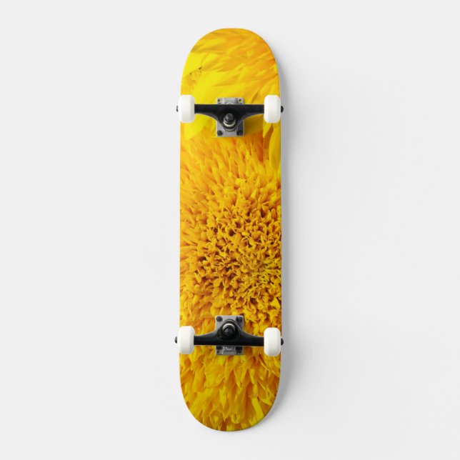 Yellow Sunflower Summer custom Skateboards (Front)