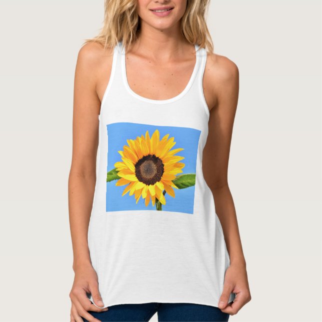Yellow Sunflower Tank Top (Front)