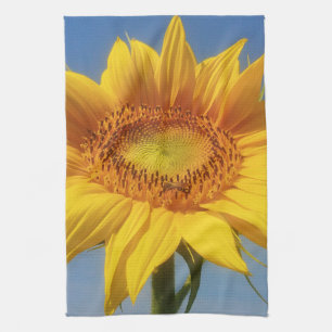 Yellow Sunflower Tea Towel