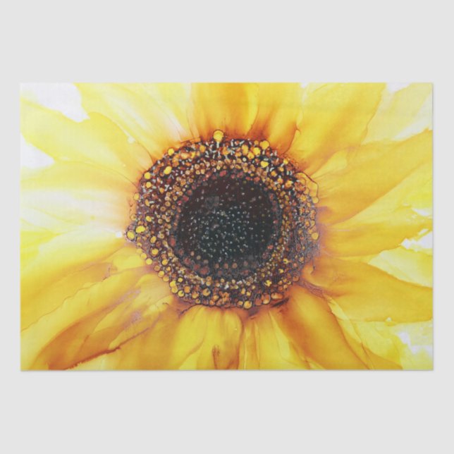 Yellow Sunflower  Tissue Paper (Front)