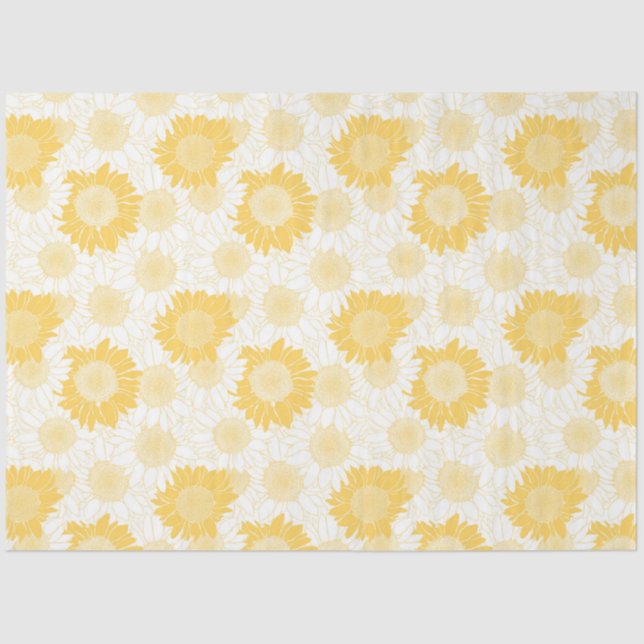 Yellow Sunflower Tissue Paper (Front)