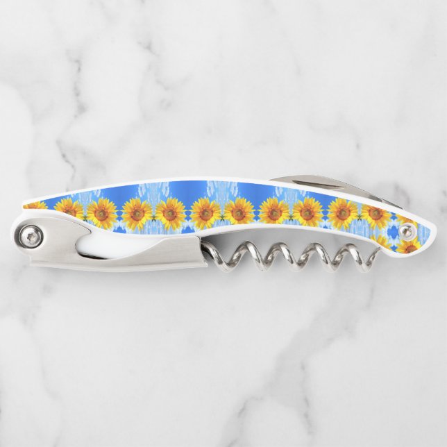 Yellow Sunflower Waiter's Corkscrew (Front)