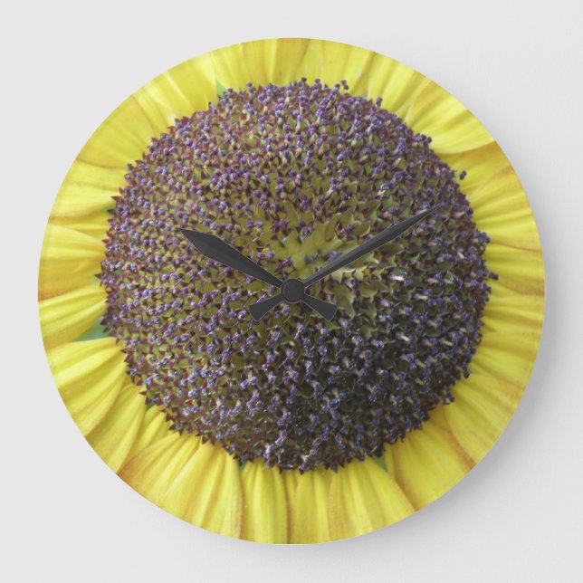 Yellow Sunflower Wall Clock (Front)