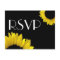 Yellow Sunflower Wedding RSVP Response Card