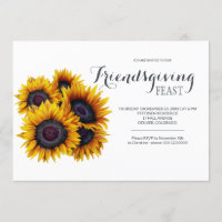 Yellow Sunflowers Bouquet Navy Friendsgiving Feast