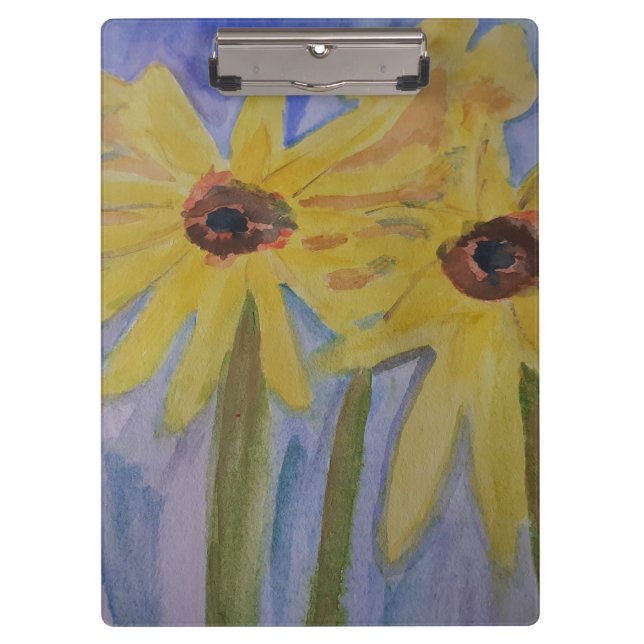 Yellow Sunflowers Clipboard (Front)