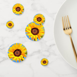 Yellow Sunflowers Confetti