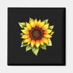 Yellow sunflowers cute summer flowers floral magnet