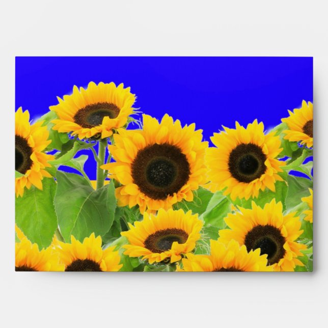 Yellow Sunflowers Envelope (Front)