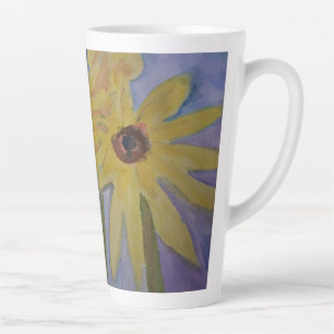 Yellow Sunflowers Latte Mug