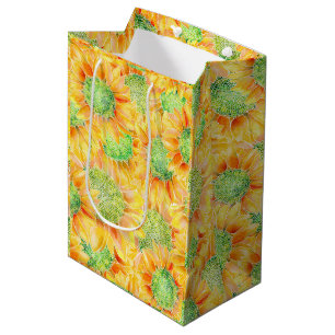 Yellow Sunflowers Medium Gift Bag