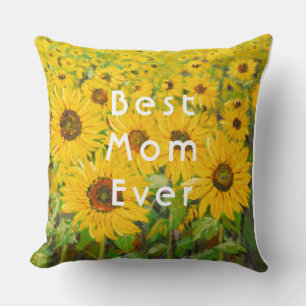 yellow sunflowers  Mother's Day pillow
