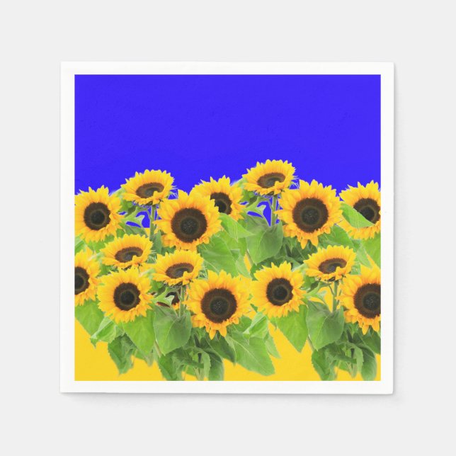 Yellow Sunflowers Napkins (Front)