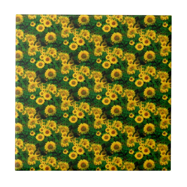 yellow sunflowers tile (Front)
