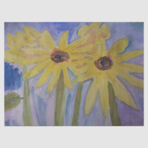 Yellow Sunflowers Tissue Paper