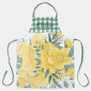 Yellow Sunny Blossoms  Apron