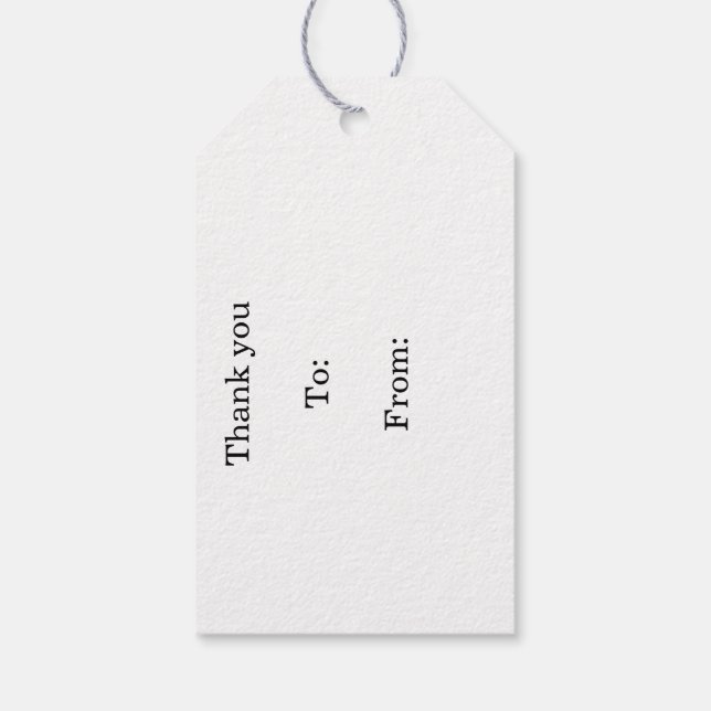 Yellow Sunset Grassy Meadow Gift Tag (Back)