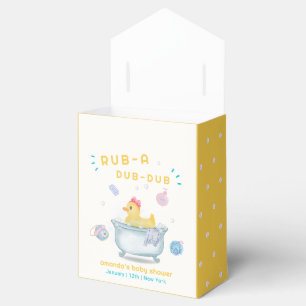 Yellow Sweet Girl Rubber Duck Bathtub Baby Shower Favour Box