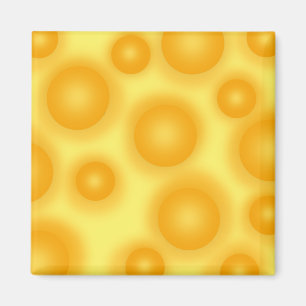 Yellow Swiss Cheese Magnet
