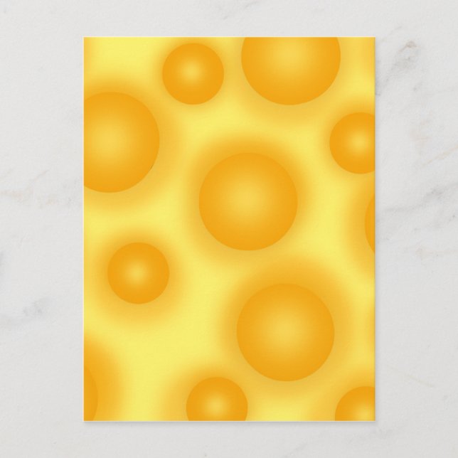 Yellow Swiss Cheese Postcard (Front)