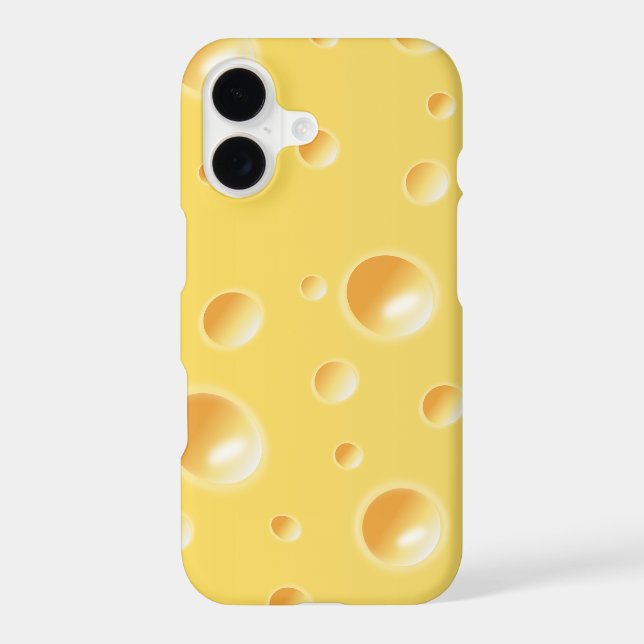 Yellow Swiss Cheese Slice Texture iPhone 7 case (Back)