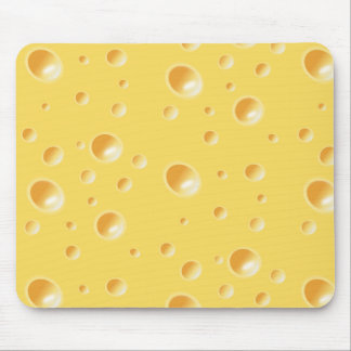 Yellow Swiss Cheese Texture Mouse Pad
