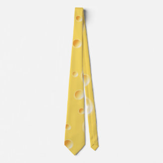 Yellow Swiss Cheese Texture Tie