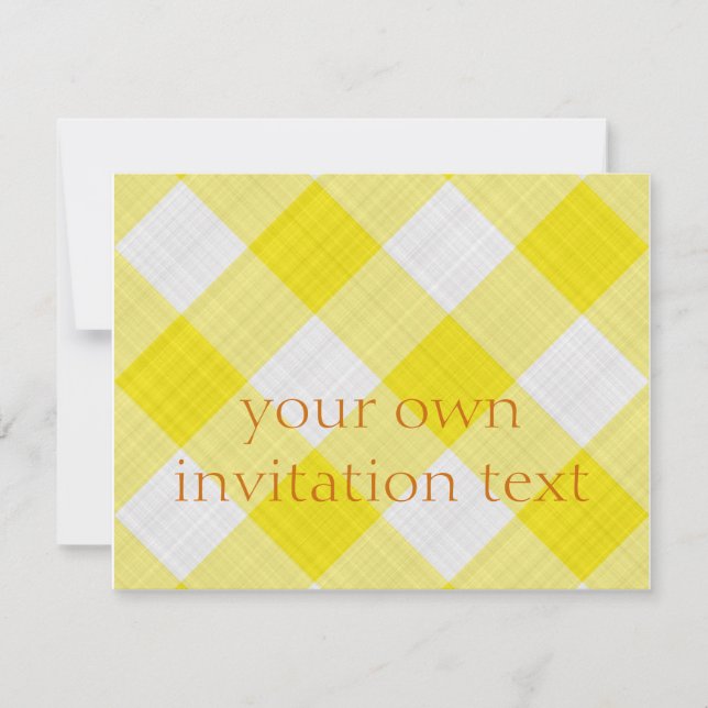 yellow table cloth invitation (Front)