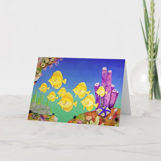 Yellow Tang School Card (Front)