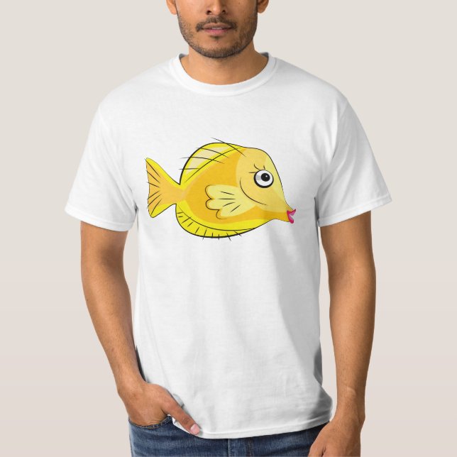 Yellow Tang Tropical Fish Scuba T-Shirt (Front)