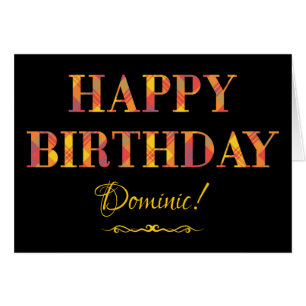 Yellow Tartan on Black Birthday to Personalise