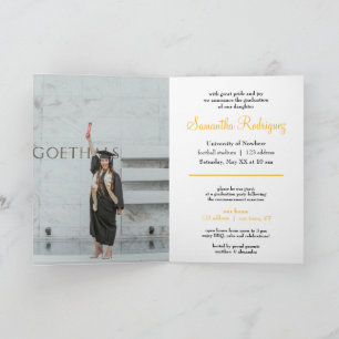 Yellow Tassel Graduation Announcement