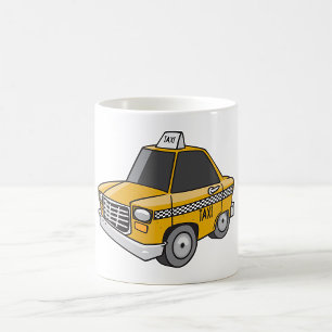 Yellow Taxi Cab City Transportation Coffee Mug