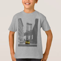 Yellow Taxi New York City Nyc Brooklyn Bridge Boys