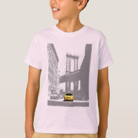 Yellow Taxi New York City Nyc Brooklyn Bridge Boys