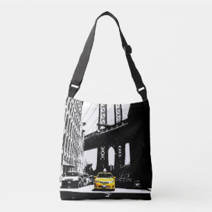 Yellow Taxi Nyc New York City Brooklyn Black Colou Crossbody Bag