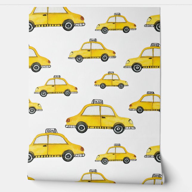 Yellow Taxi Wallpaper (Unrolling)