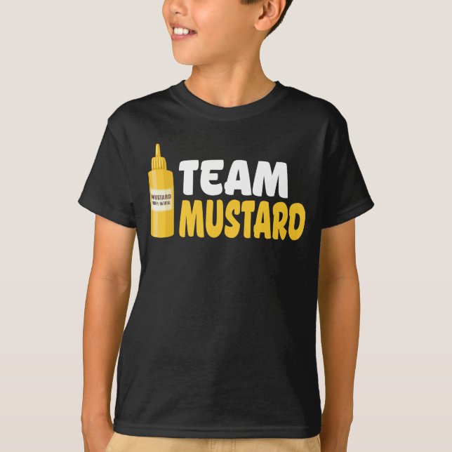Yellow Team Mustard organic spicy food lover T-Shirt (Front)