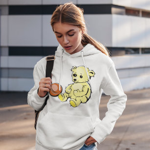 Yellow Teddy Bear Hoodie